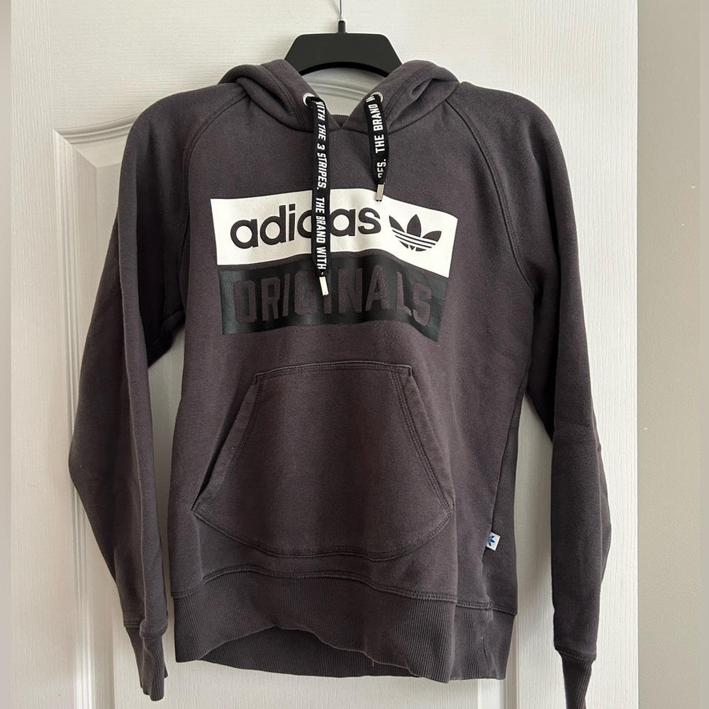 adidas Originals Women’s Charcoal Hoodie Sweatshirt